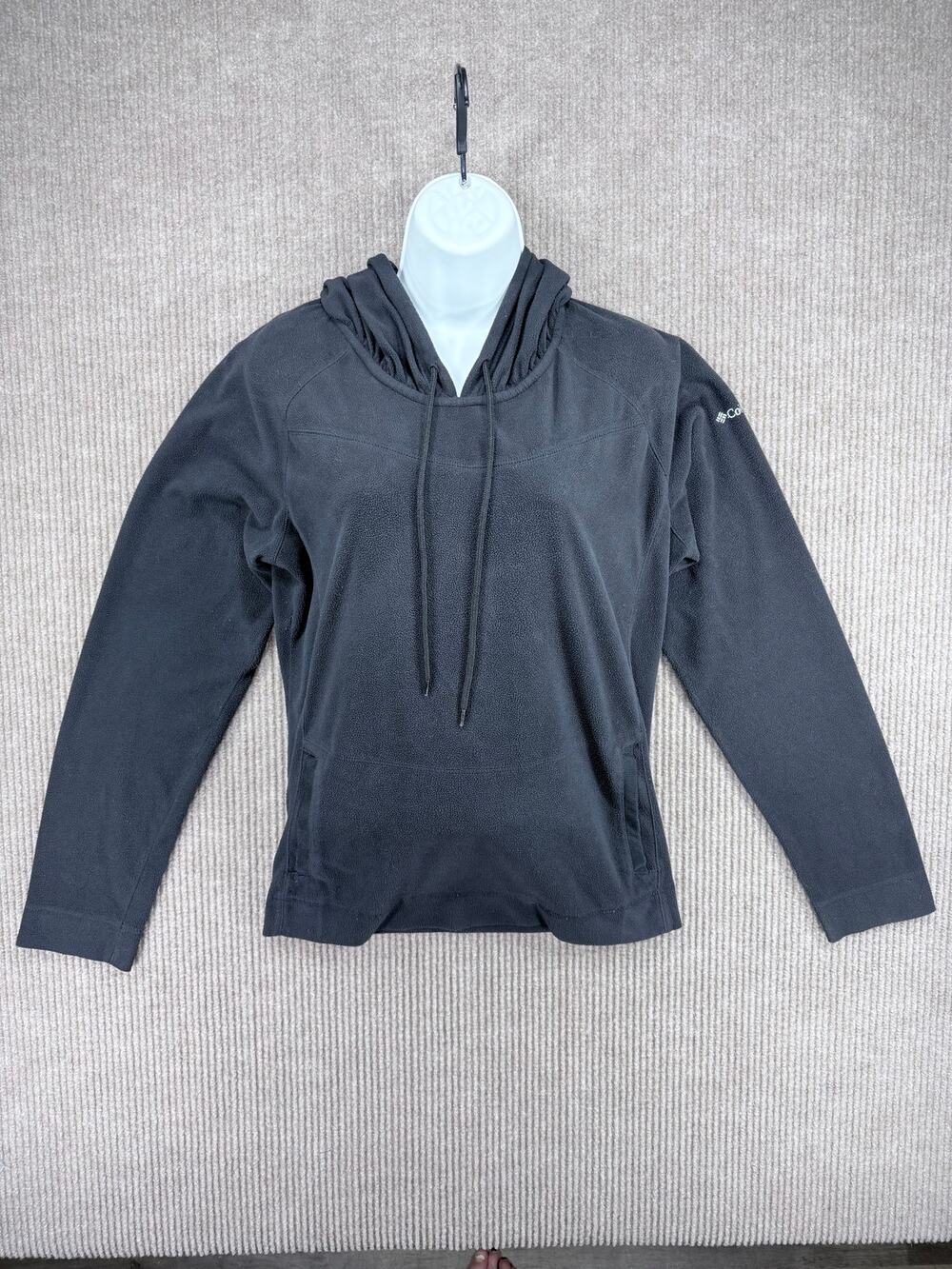 Columbia Black Glacial Fleece Pullover Hoodie Womens XL